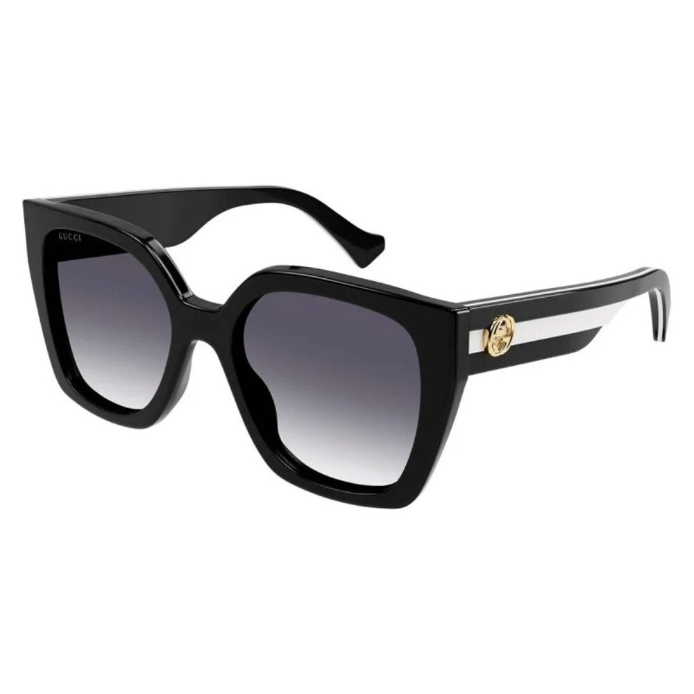NEW GUCCI GG1300S 004 WOMEN BLACK SUNGLASSES - Picture 1 of 4